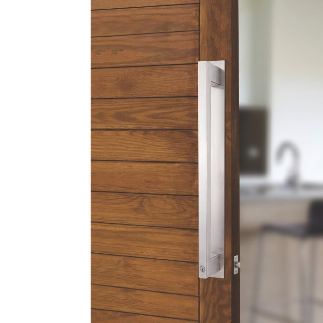 Lockwood Paradigm Pull Handle Lockset - Single Cylinder Deadlatch Stainless Steel