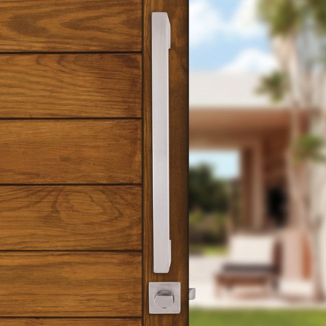 Lockwood Paradigm Pull Handle Lockset - Single Cylinder Deadlatch Stainless Steel