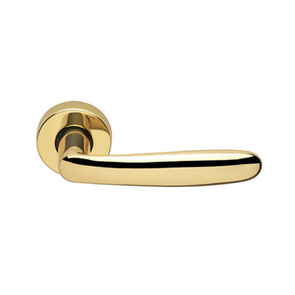 Manital Imola Privacy Door Handle Set Polished Brass