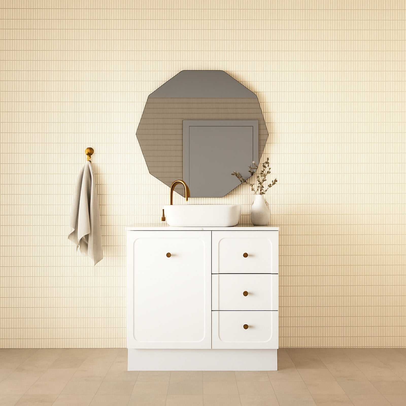 Lifestyle Marquis Camden Floor Standing Vanity on Kickboard with Symphony Top CAMDEN6-FS-ST - The Blue Space