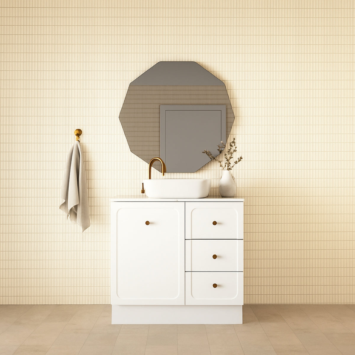 Lifestyle Marquis Camden Floor Standing Vanity on Kickboard with Symphony Top CAMDEN6-FS-ST - The Blue Space