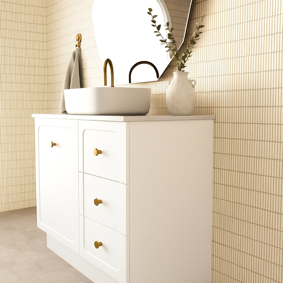 Lifestyle Marquis Camden Floor Standing Vanity on Kickboard with Symphony Top CAMDEN6-FS-ST - The Blue Space