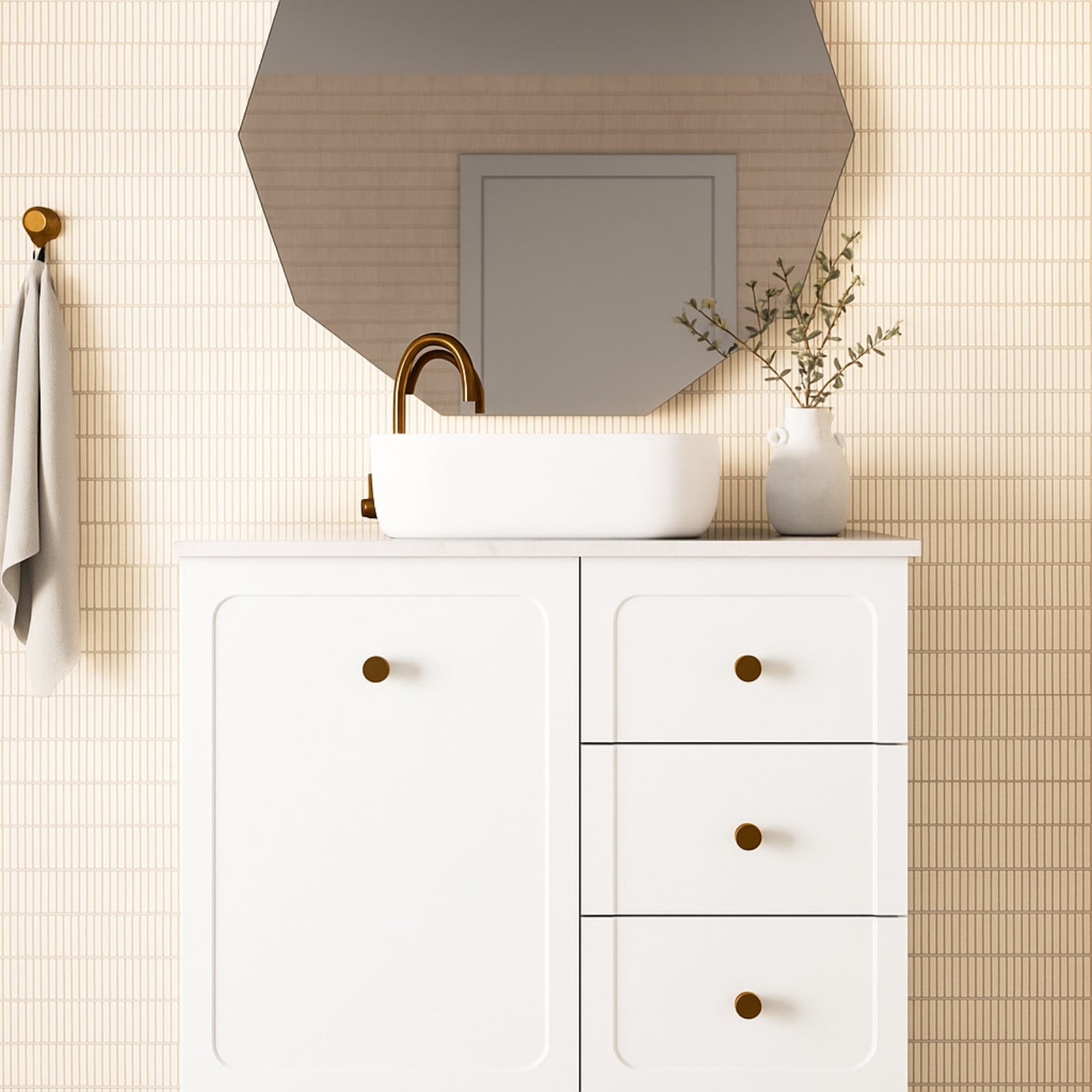 Lifestyle Marquis Camden Floor Standing Vanity on Kickboard with Symphony Top CAMDEN6-FS-ST - The Blue Space