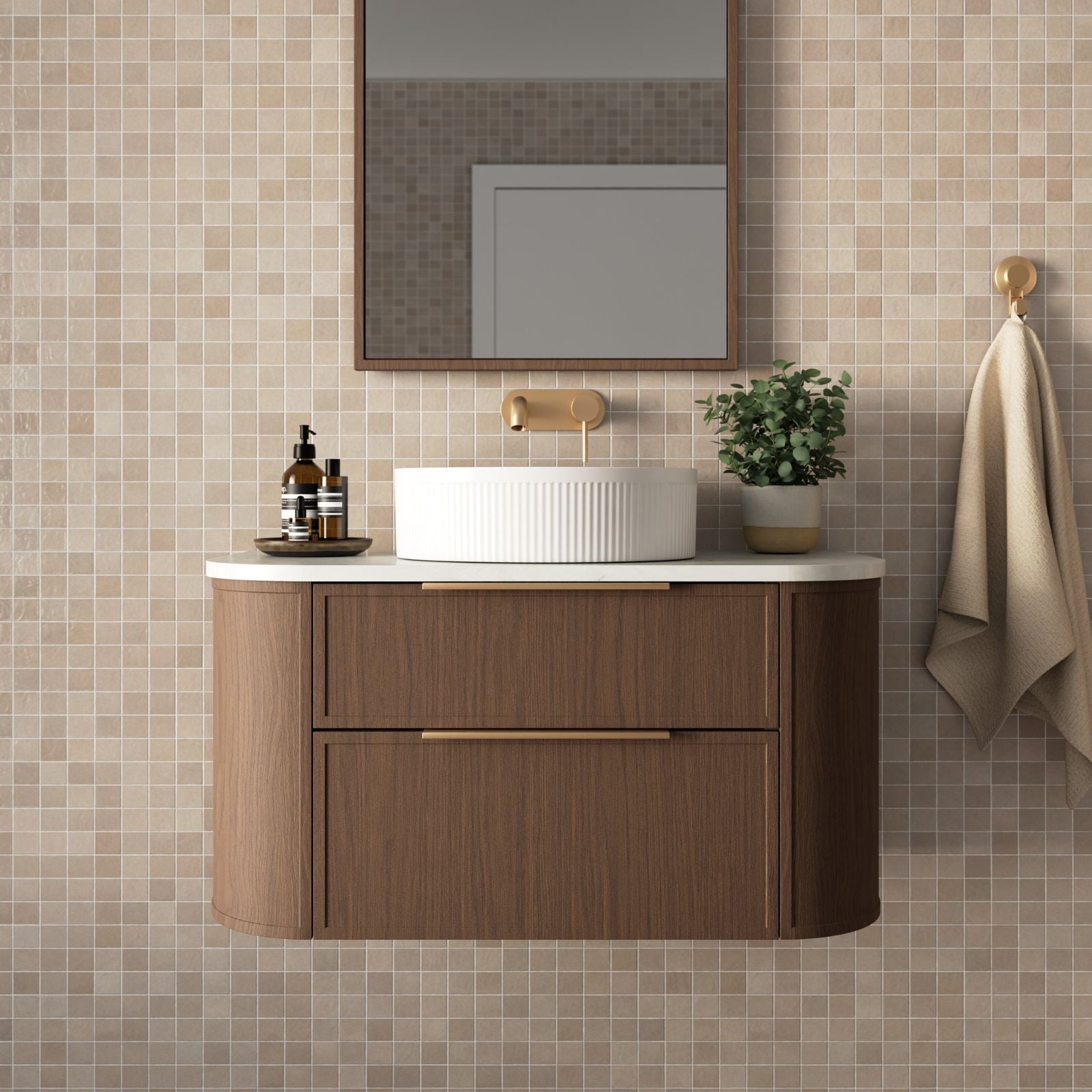 Marquis Reef Wall Hung Vanity with Symphony Top REEF2-WH-ST - The Blue Space