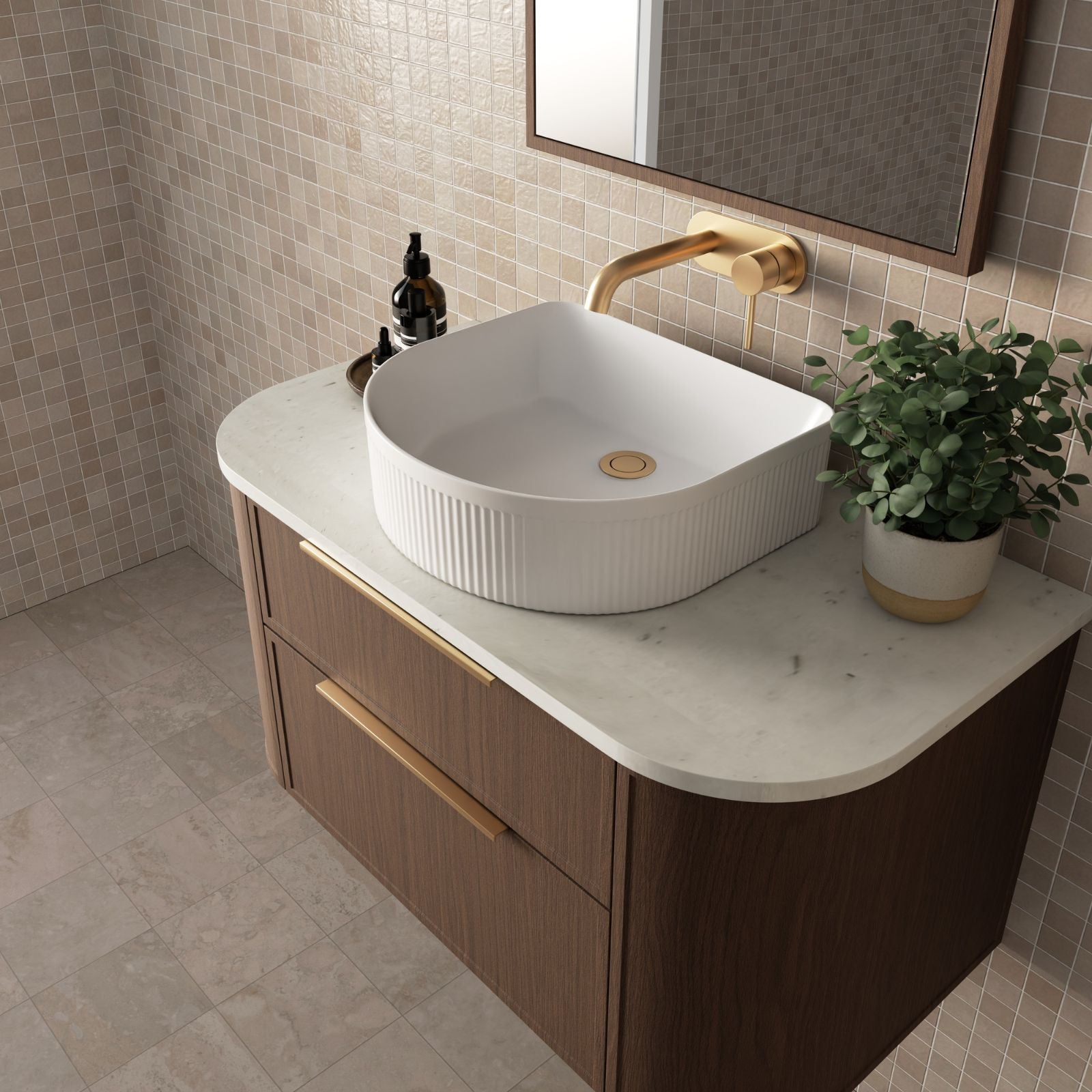 Marquis Reef Wall Hung Vanity with Symphony Top REEF2-WH-ST - The Blue Space