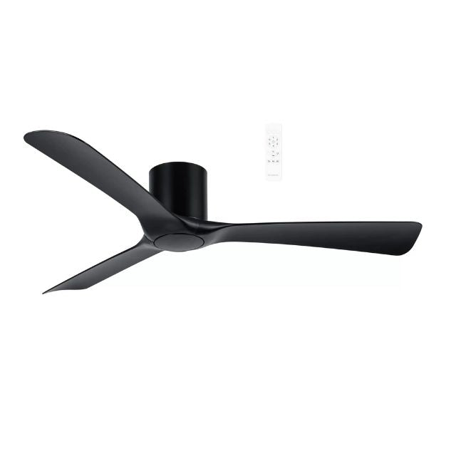 Martec Fresno DC 1320mm Hugger Ceiling Fan Matt Black