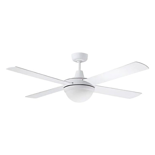 Martec Lifestyle 1320mm 4 Blade Ceiling Fan with Light 2 x E27 White ...