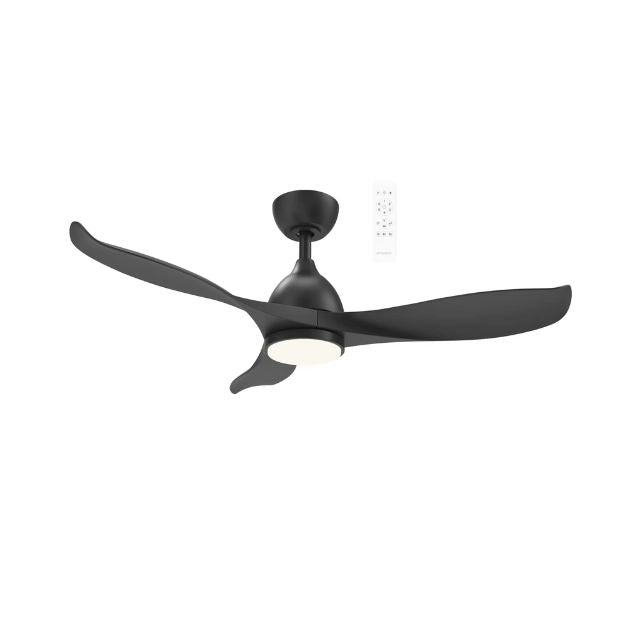 Martec Scorpion DC 1066mm Ceiling Fan with LED Light Matt Black ...