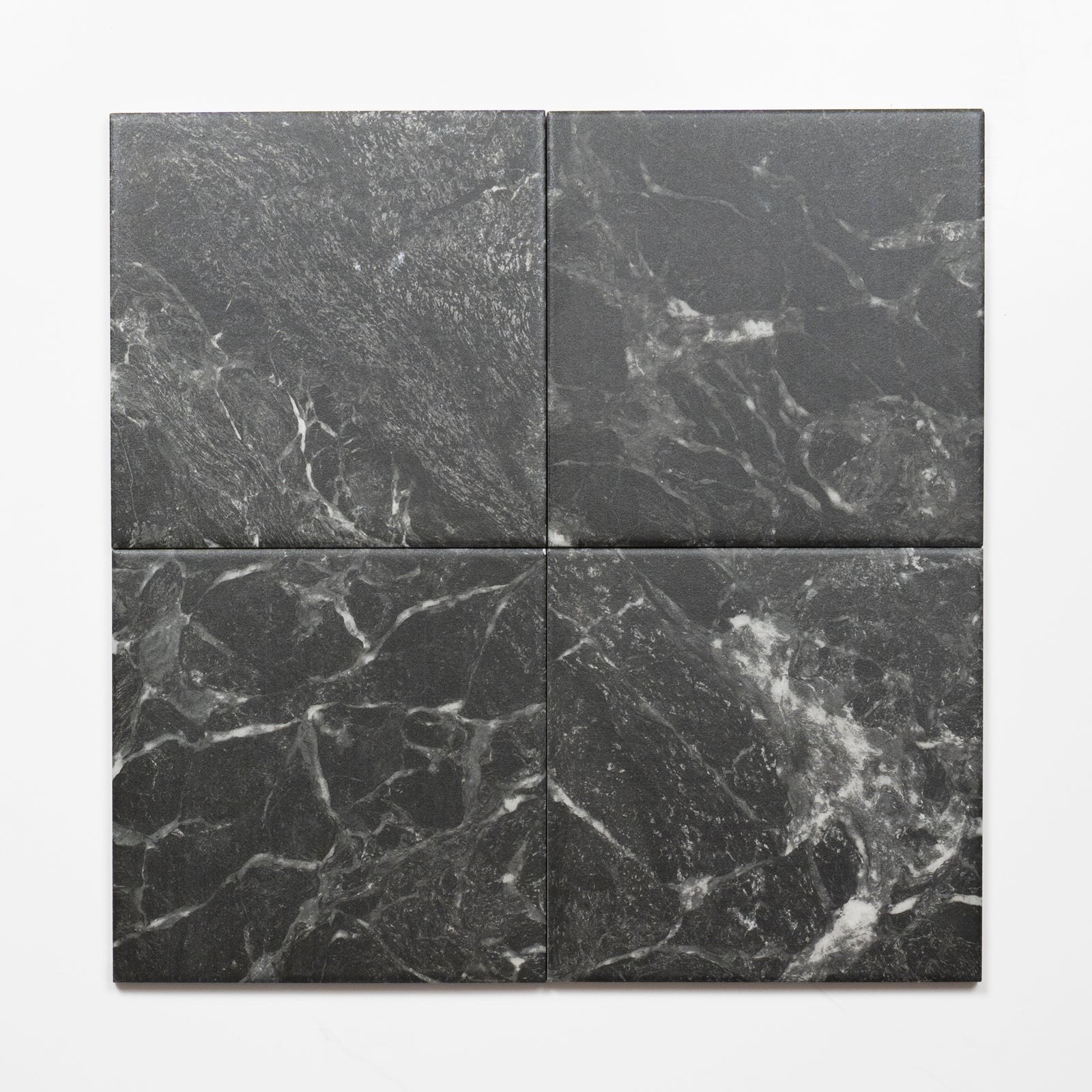 Pattern no Hand Matrix Black Marble Look Matte Porcelain Tile P3 200mm x 200mm 2AMIBKM - The Blue Space