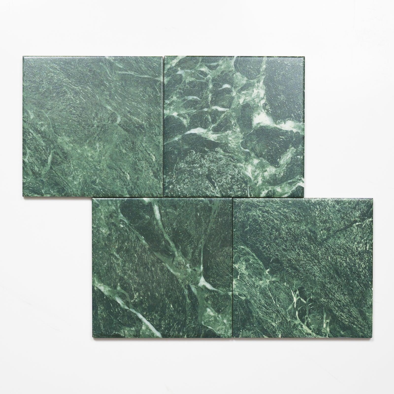 Alternative Pattern Matrix Green Marble Look Matte Porcelain Tile P3 200mm x 200mm 2AMIGNM - The Blue Space