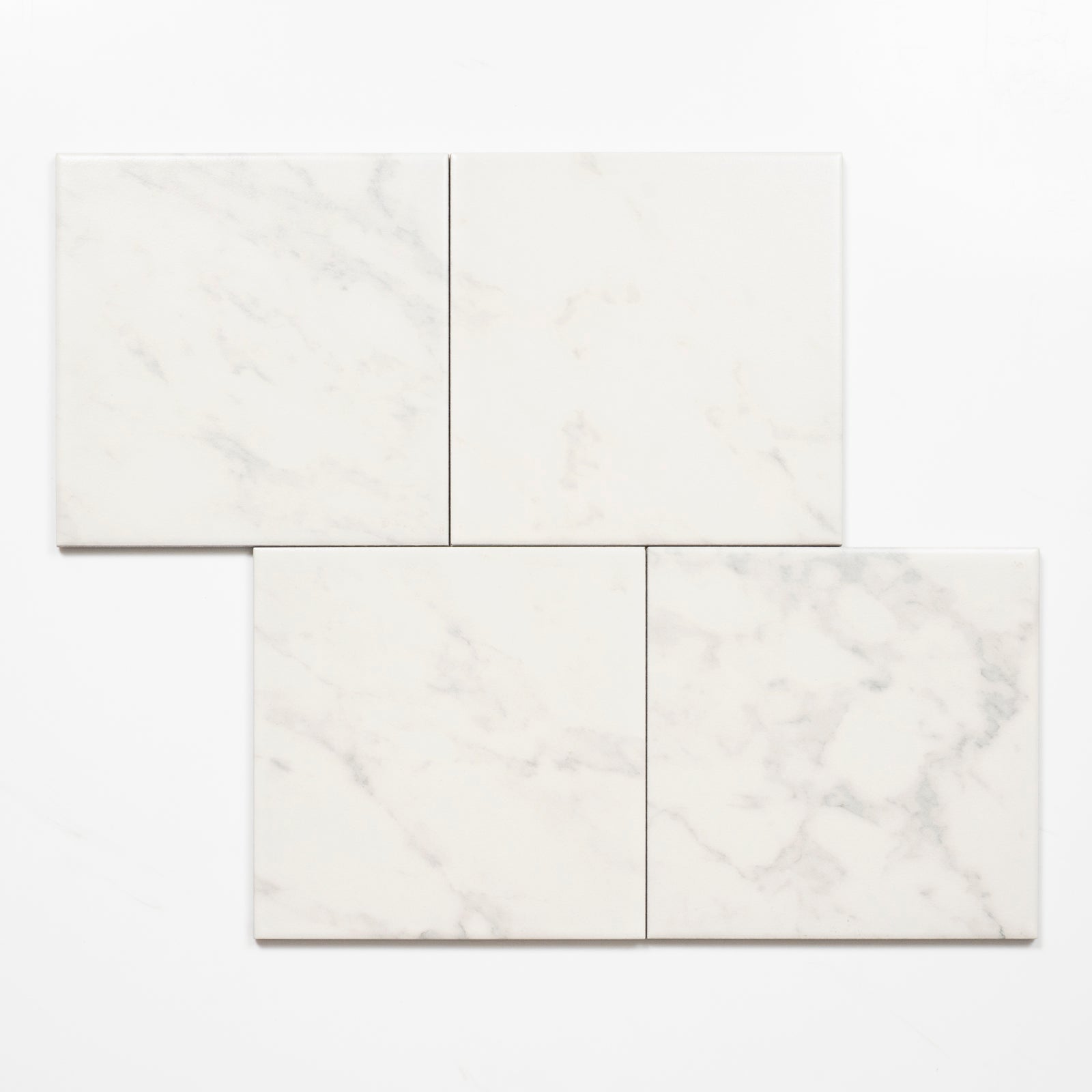 Alternative Pattern Matrix White Marble Look Matte Porcelain Tile P3 200mm x 200mm 2AMIWHM - The Blue Space