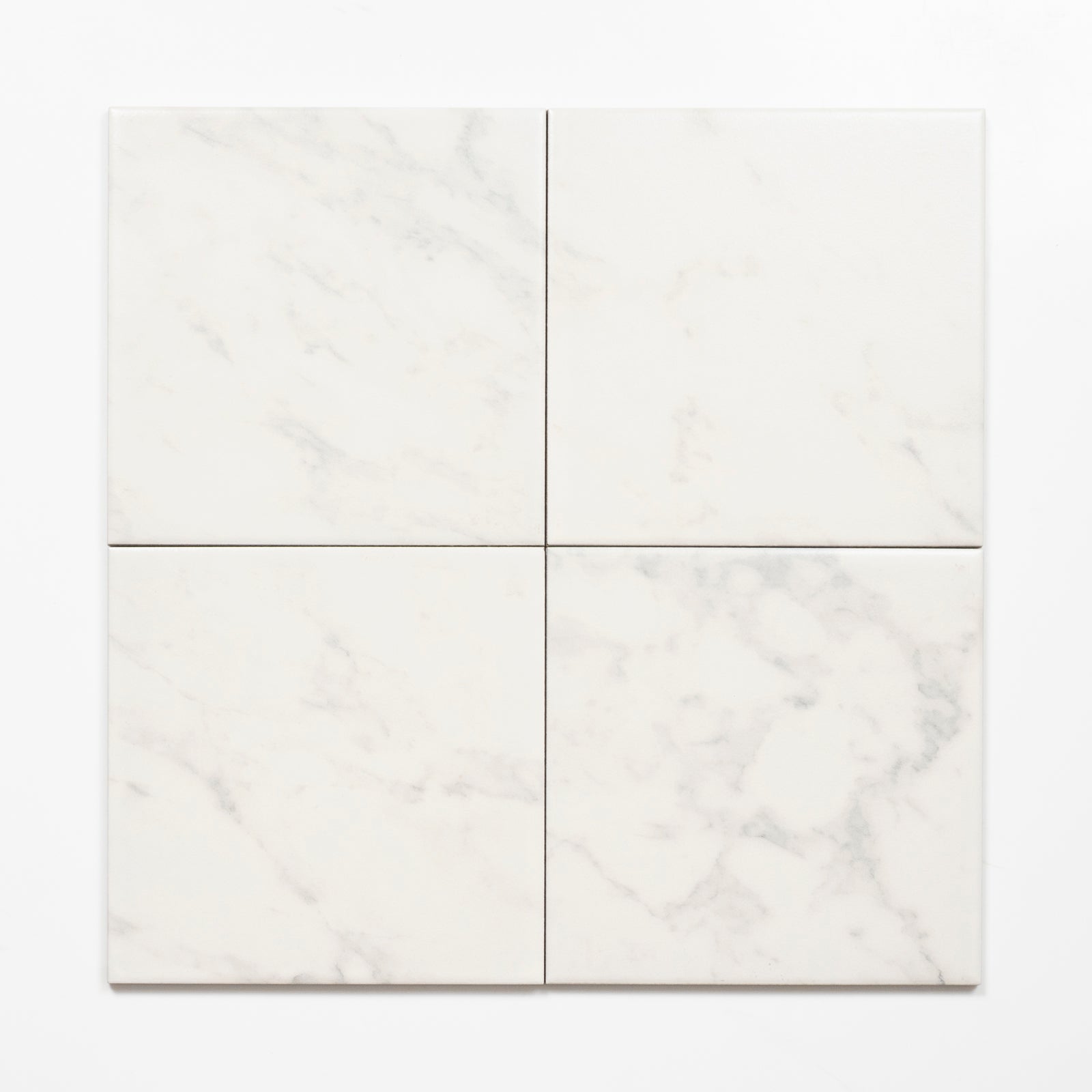 Pattern no Hand Matrix White Marble Look Matte Porcelain Tile P3 200mm x 200mm 2AMIWHM - The Blue Space