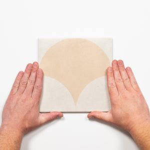 Meander Beige Fish Scale Porcelain Tile P3 200 x 200mm