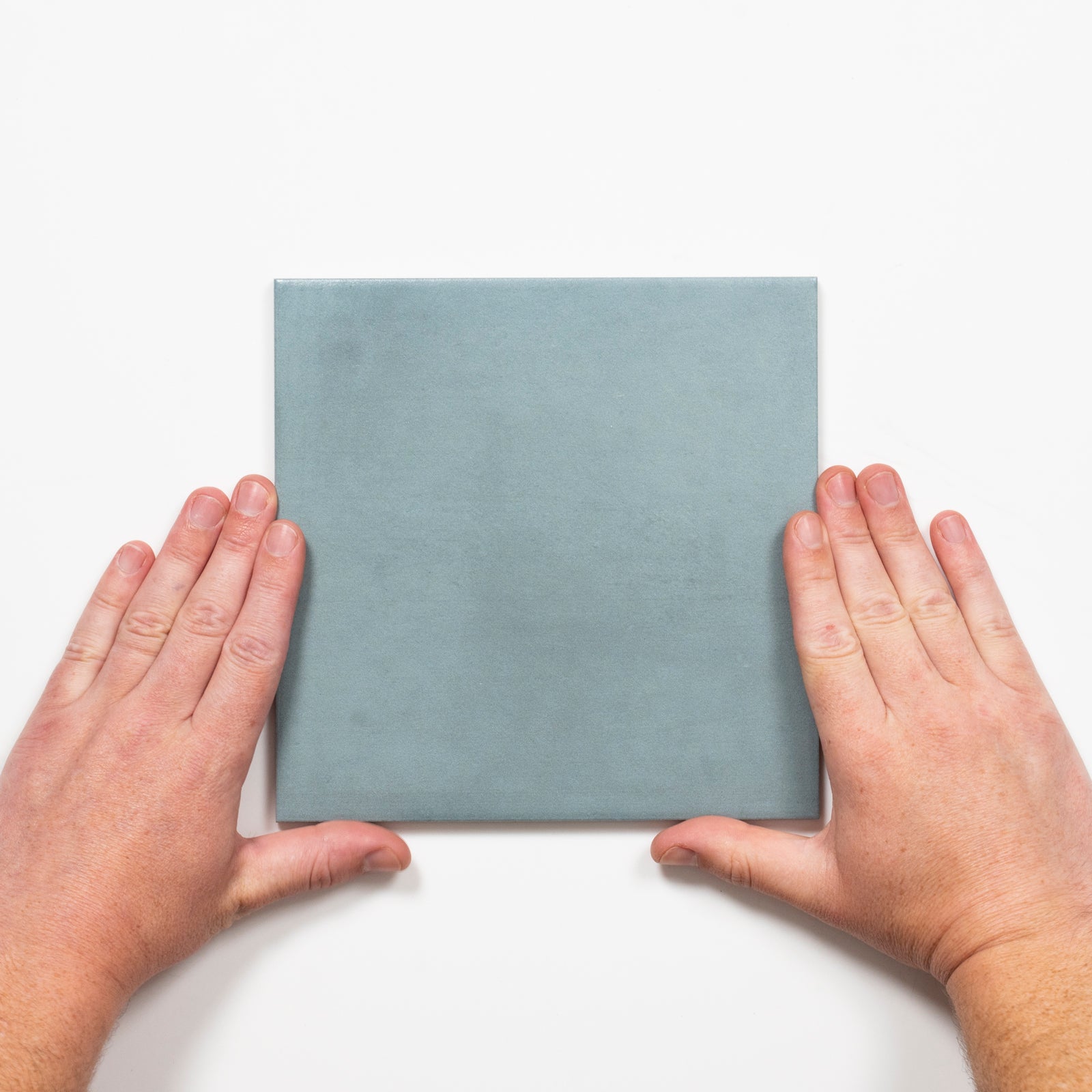 Single with Hand Meander Blue Porcelain Tile P3 200 x 200mm 2TIFBLM - The Blue Space