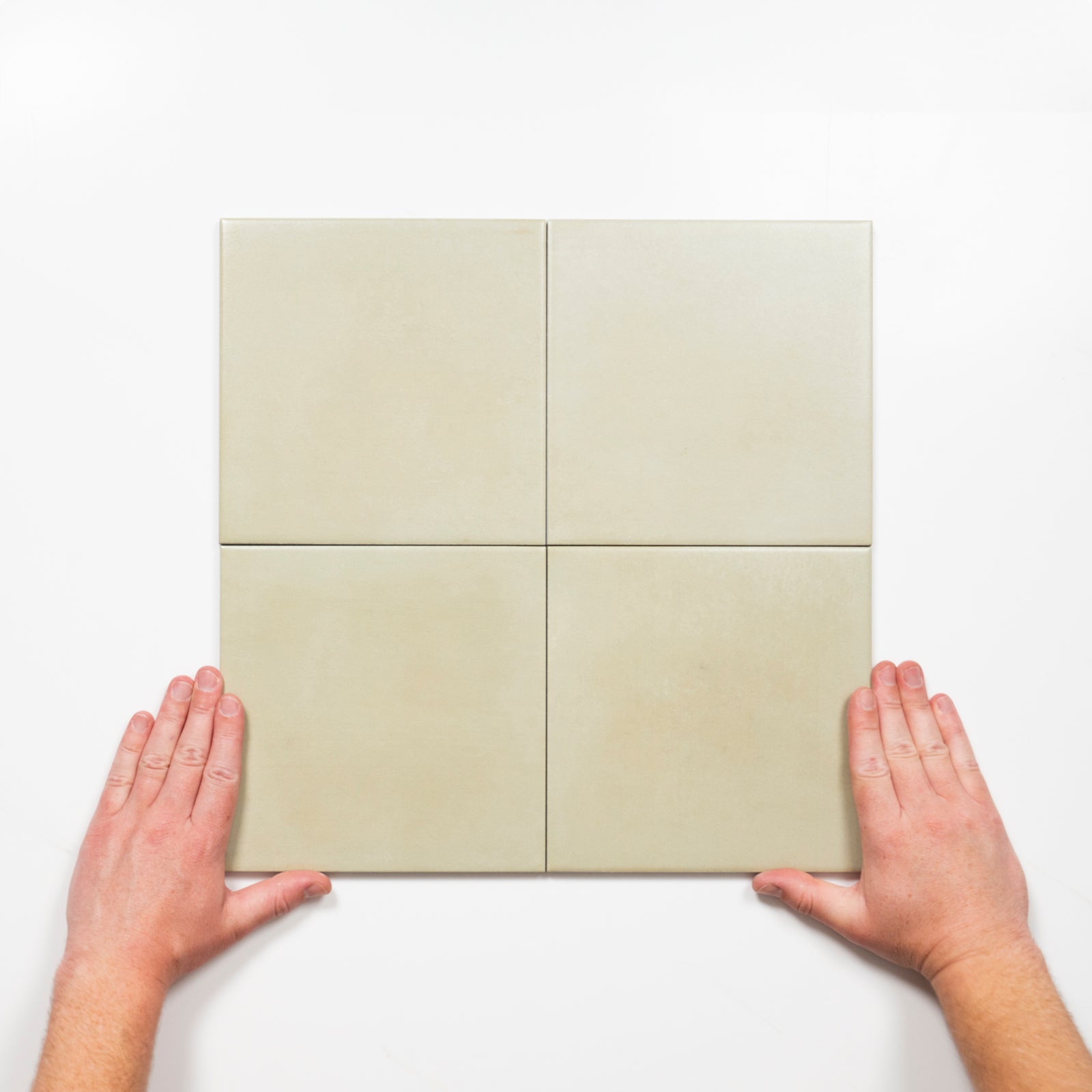 Pattern with Hand Meander Green Porcelain Tile P3 200 x 200mm 2TIFSAM - The Blue Space