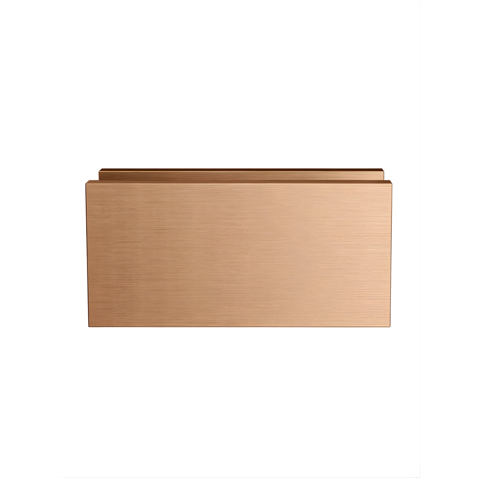 Front Meir Glass Fixing U Bracket Lustre Bronze MGA03N-PVDBZ - The Blue Space