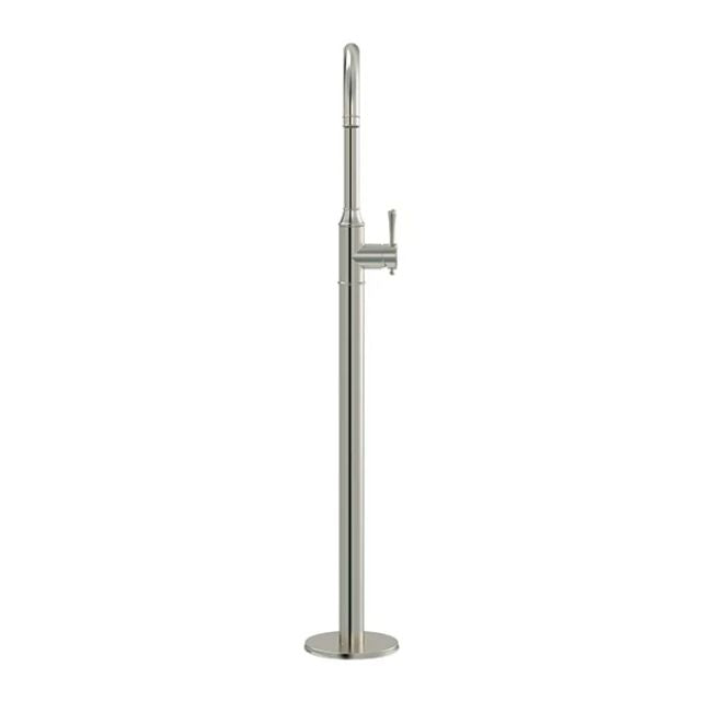 Front Meir Harrington Freestanding Bath Mixer Brushed Nickel HB08-PVDBN - The Blue Space