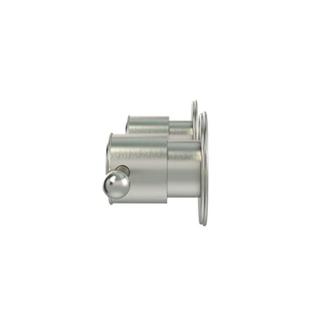 Meir Harrington Quarter Turn Wall Tap Set Brushed Nickel