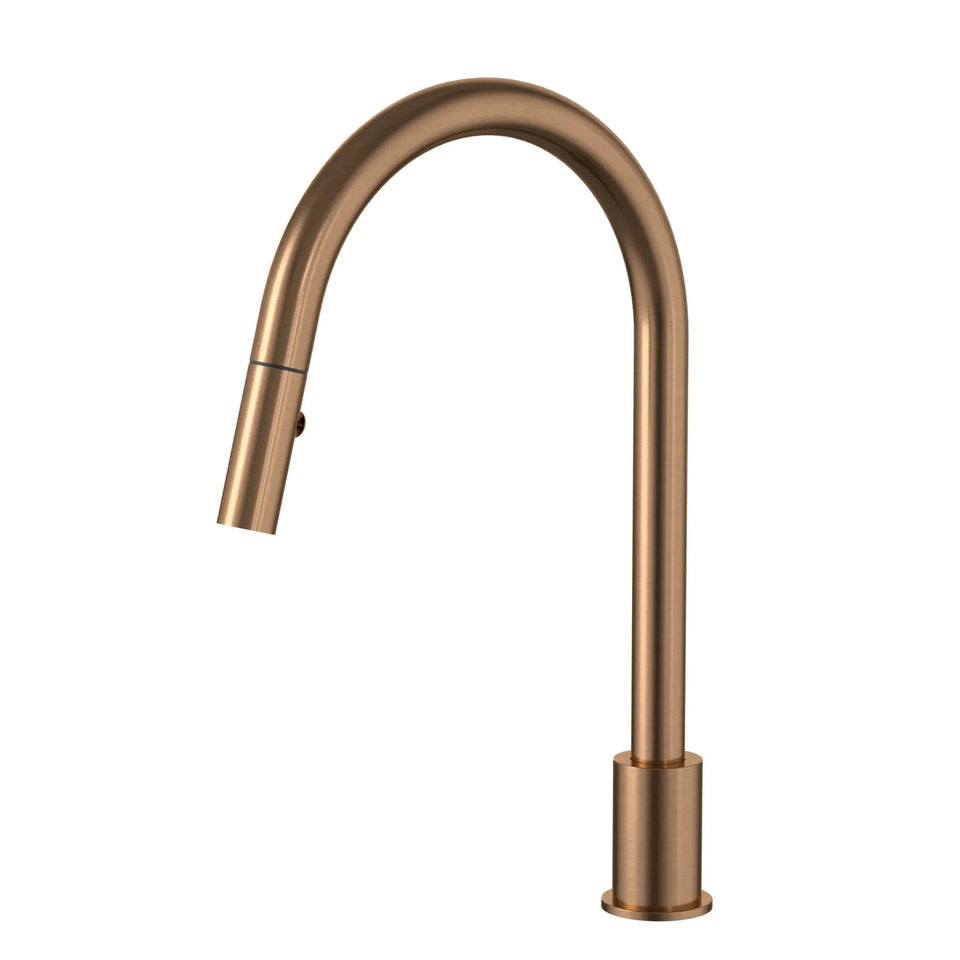 Meir Kitchen Hob Spout with Pull Out Nozzle - Lustre Bronze