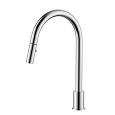 Meir Kitchen Hob Spout with Pull Out Nozzle - Polished Chrome MS18-C - The Blue Space