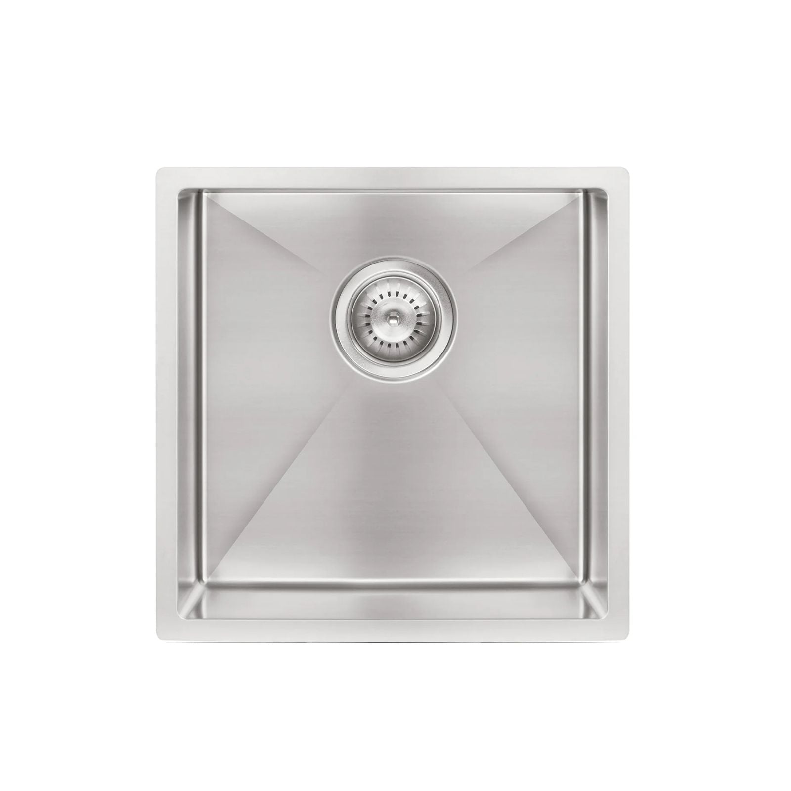Top Meir Kitchen Sink Single Bowl 450mm x 450mm - Brushed Nickel MKSP-S450450-PVDBN - The Blue Space