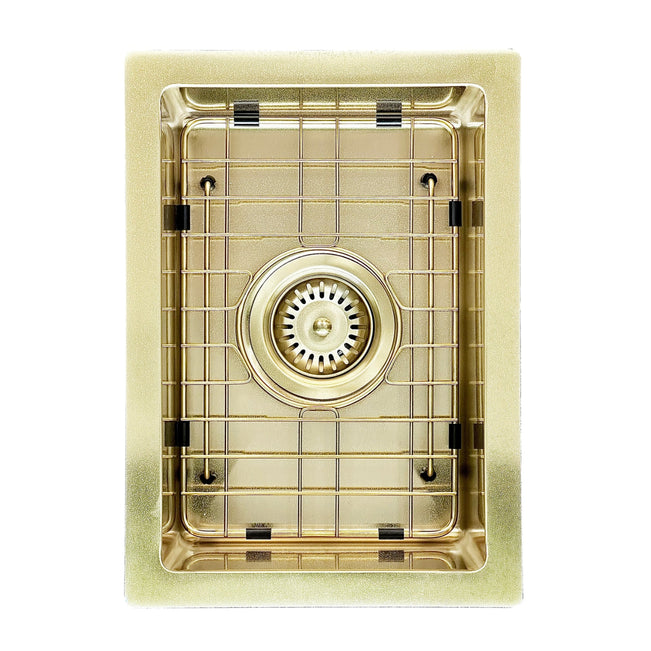 Meir Lavello Protection Grid for MKSP-S322222 - PVD Brushed Bronze Gold