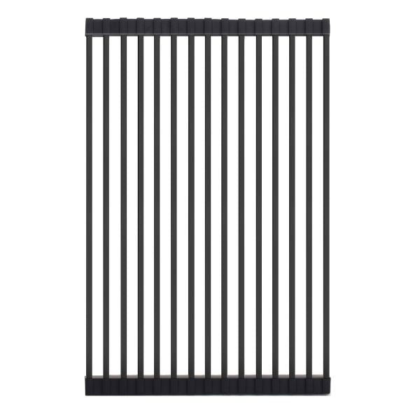 Meir Stainless Steel Sink Roll Mat in Gunmetal Black - The Blue Space