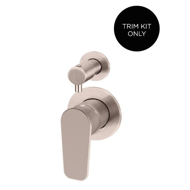 Meir Round Diverter Mixer Paddle Handle Champagne Trim Kit MW07TSPD-FIN-CH - The Blue Space