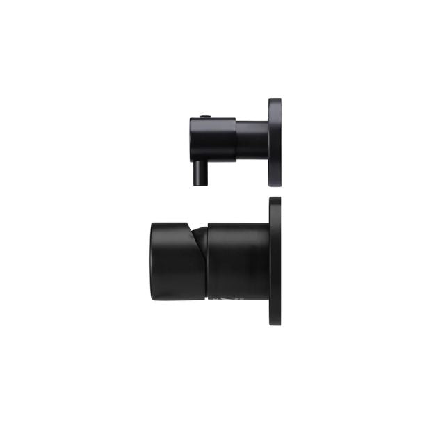 Side Meir Round Diverter Mixer Pinless Handle Matte Black Trim Kit MW07TSPN-FIN - The Blue Space
