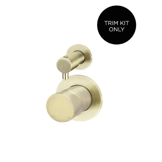 Meir Round Diverter Mixer Pinless Handle Tiger Bronze Trim Kit MW07TSPN-FIN-PVDBB - The Blue Space