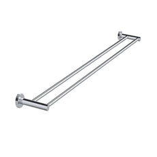 Meir Round Double Towel Rail 900MM - Polished Chrome MR01-R90-C - The Blue Space