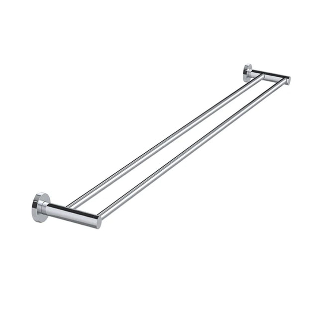 Meir Round Double Towel Rail 900MM - Polished Chrome MR01-R90-C - The Blue Space