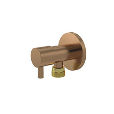 Meir Round Mini Stop Cistern Tap Brushed Bronze MP11PN-PVDBZ - The Blue Space