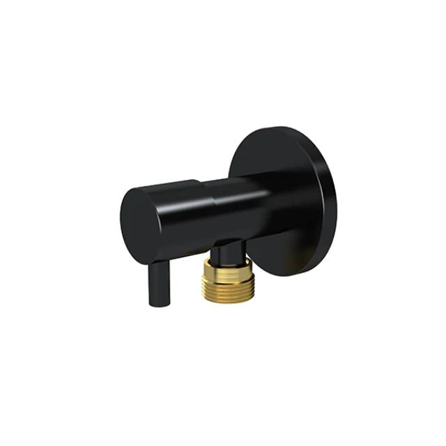 Meir Round Mini Stop Cistern Tap Matte Black