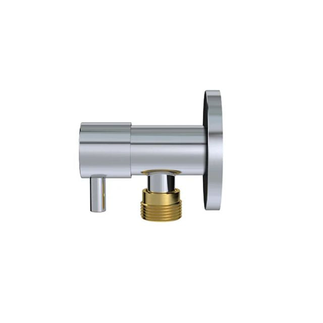 Meir Round Mini Stop Cistern Tap Polished Chrome