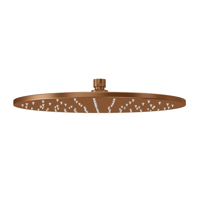 Front 1 Meir Round Shower Rose 300mm Lustre Bronze MH06N-PVDBZ - The Blue Space