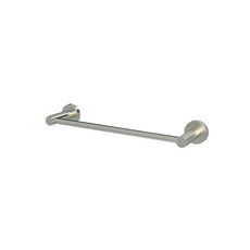 Meir Round Single Towel Rail 300mm Brushed Nickel MR01-SR30-PVDBN - The Blue Space