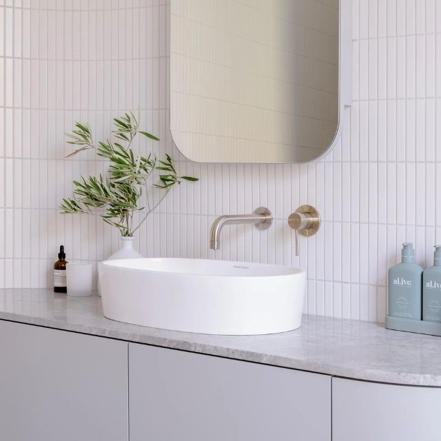 Lifestyle 1 Meir Round Wall Mixer Brushed Nickel Trim Kit MW03-FIN-PVDBN - The Blue Space