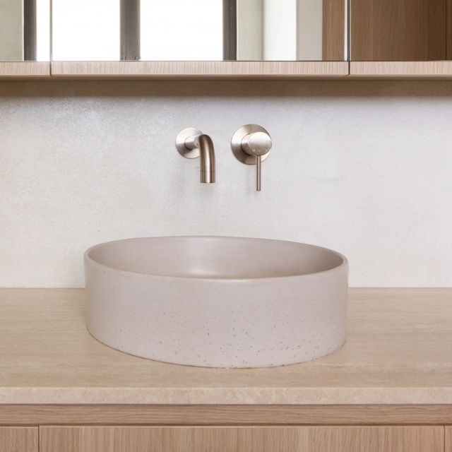 Lifestyle 1 Meir Round Wall Mixer Champagne Trim Kit MW03-FIN-CH - The Blue Space