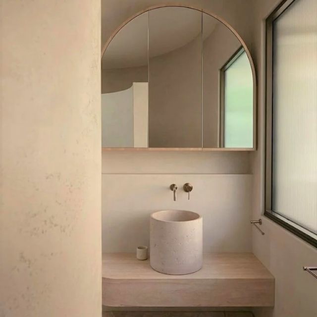 Lifestyle 3 Meir Round Wall Mixer Champagne Trim Kit MW03-FIN-CH - The Blue Space