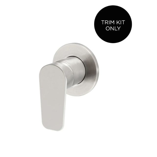 Meir Round Wall Mixer Paddle Handle Brushed Nickel Trim Kit MW03PD-FIN-PVDBN - The Blue Space