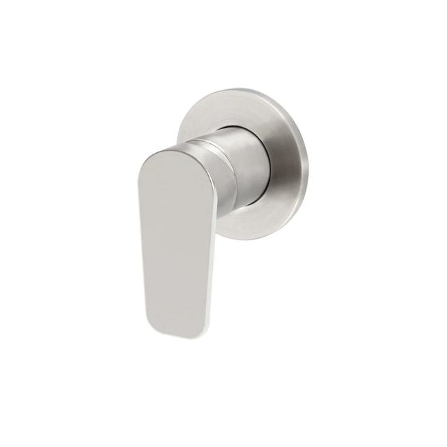 Angle Meir Round Wall Mixer Paddle Handle Brushed Nickel Trim Kit MW03PD-FIN-PVDBN - The Blue Space