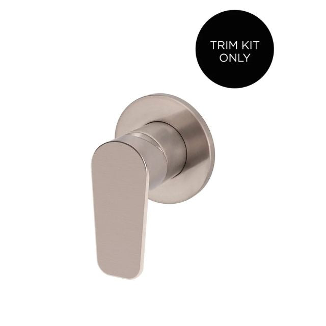 Meir Round Wall Mixer Paddle Handle Champagne Trim Kit MW03PD-FIN-CH - The Blue Space