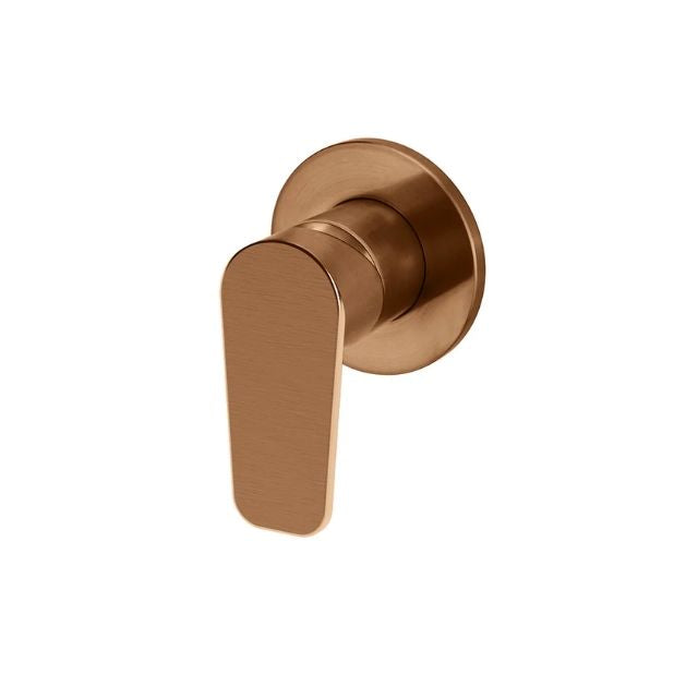 Angle Meir Round Wall Mixer Paddle Handle Lustre Bronze Trim Kit MW03PD-FIN-PVDBZ - The Blue Space