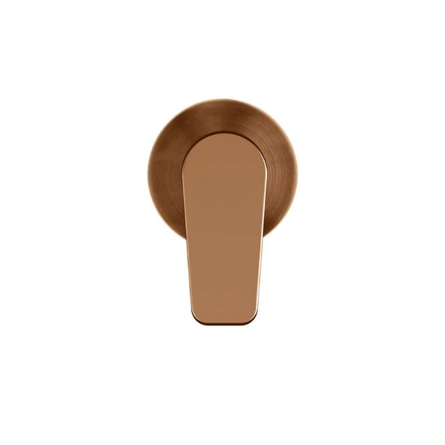 Front Meir Round Wall Mixer Paddle Handle Lustre Bronze Trim Kit MW03PD-FIN-PVDBZ - The Blue Space