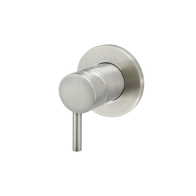 Meir Round Wall Mixer Short Pin Lever Brushed Nickel Full Kit