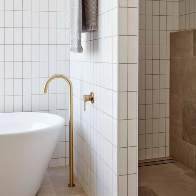 Lifestyle 1 Meir Round Wall Mixer Tiger Bronze Trim Kit MW03-FIN-PVDBB - The Blue Space