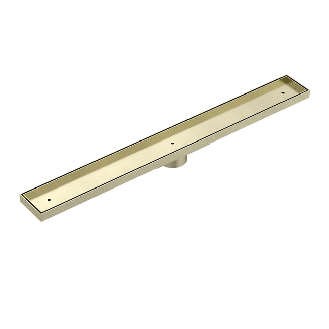 Meir Shower Channel Waste 900mm with Tile Insert - Tiger Bronze MP06F-T900-PVDBB - The Blue Space