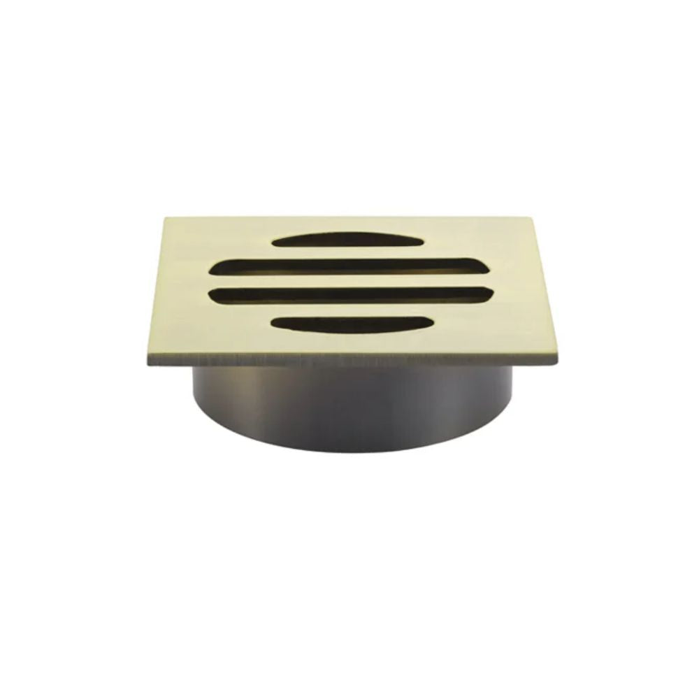Meir Square Floor Grate Shower Drain 50mm Outlet Tiger Bronze MP06-50-PVDBB - The Blue Space