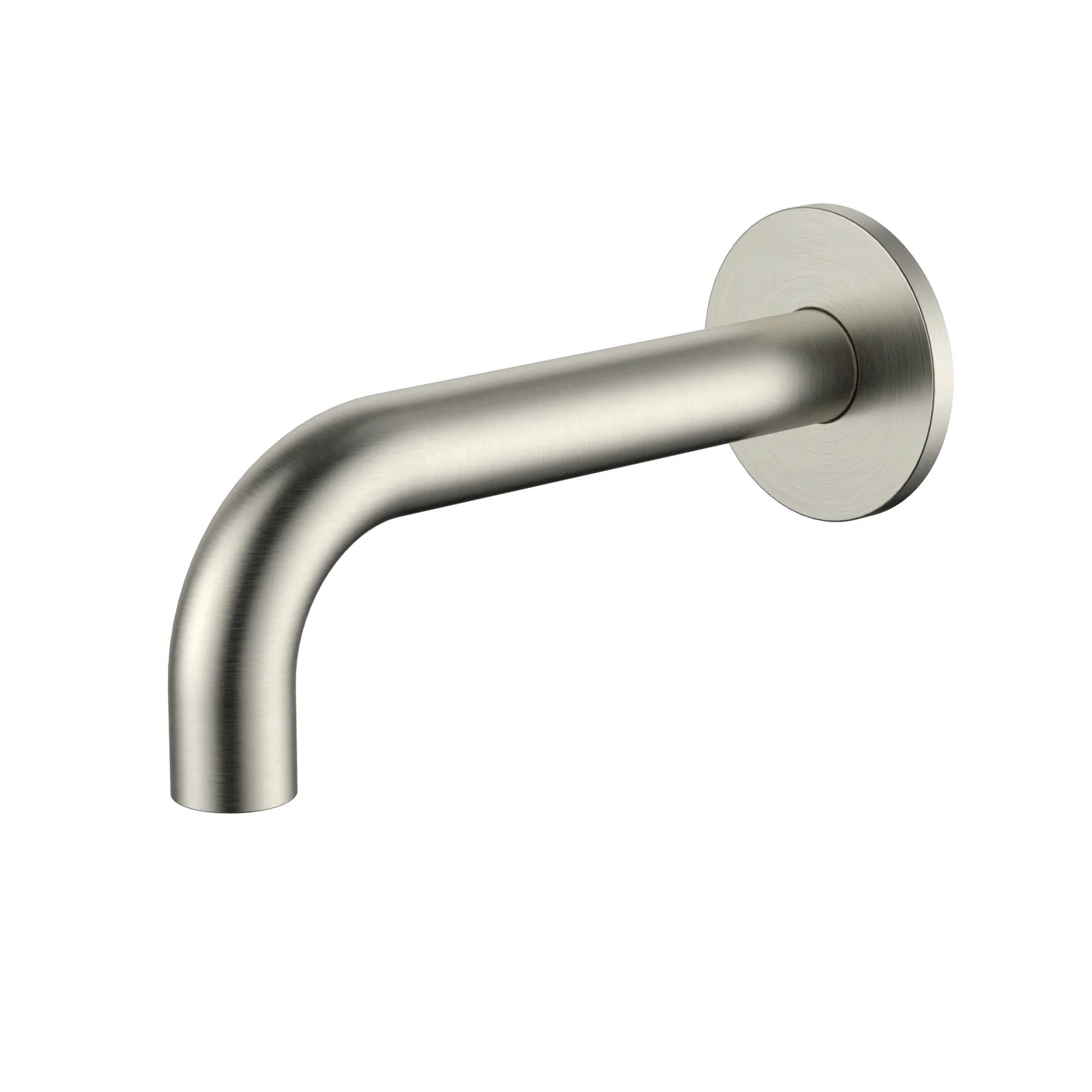 Meir Universal Round Curved Spout 170mm - Brushed Nickel MS05-170-PVDBN - The Blue Space